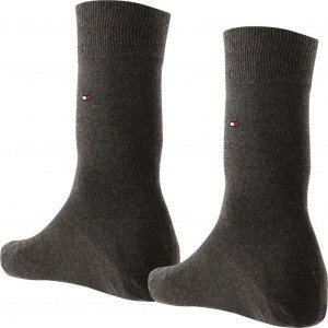 TOMMY HILFIGER 2 paires de Chaussettes Homme Coton CLASSIC Oak
