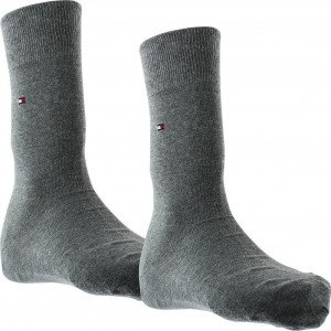 TOMMY HILFIGER 2 paires Chaussettes Homme Coton CLASSIC Souris