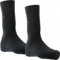 TOMMY HILFIGER Lot de 2 paires de Chaussettes Homme Coton CLASSIC Anthracite