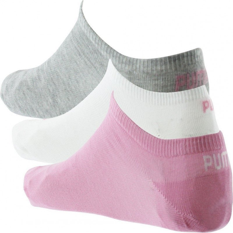 PUMA 3 paires de Socquettes Femme Coton SNEAKERS Prism Pink