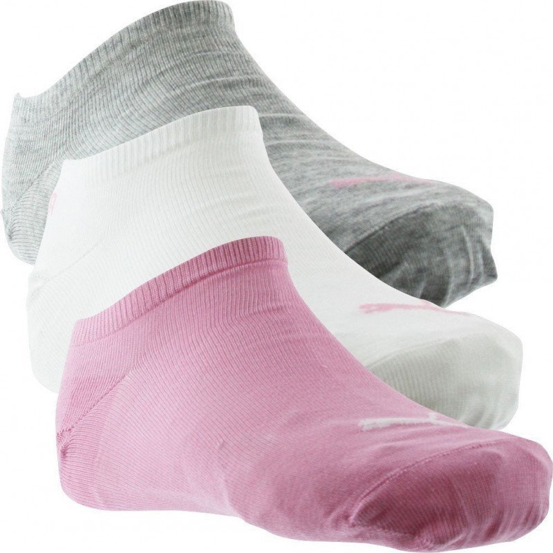 PUMA Lot de 3 paires de Socquettes Femme Coton SNEAKERS Prism Pink