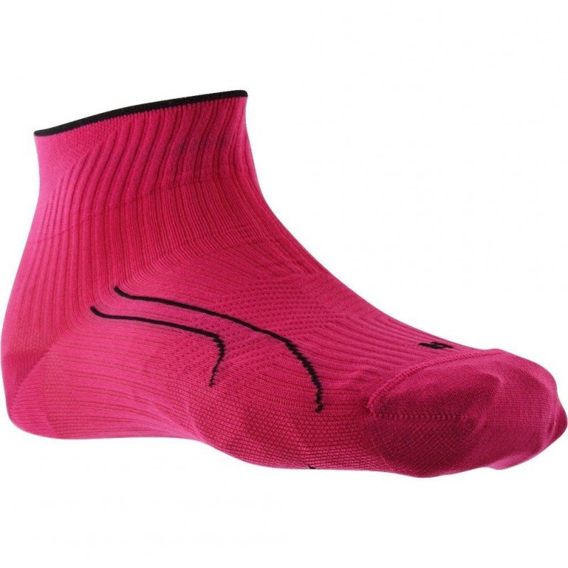 Socquettes Femme RUN Rose et Noir