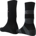 LOT DE 2 Chaussettes Chaussettes Homme RUGBY Noir et Gris