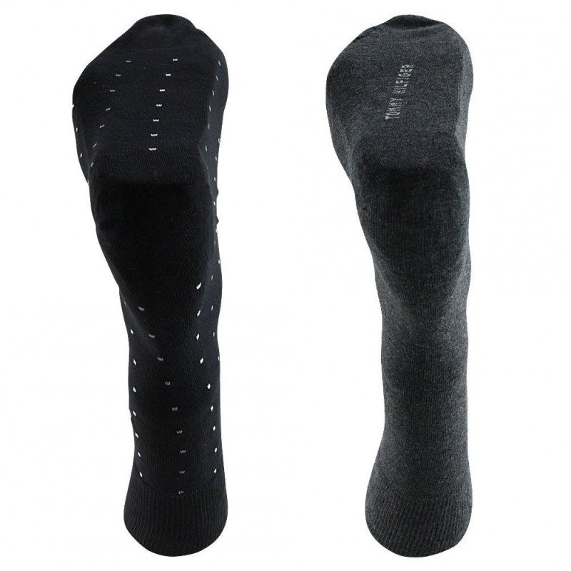 LOT DE 2 Chaussettes Chaussettes Homme DOT Noir et Gris