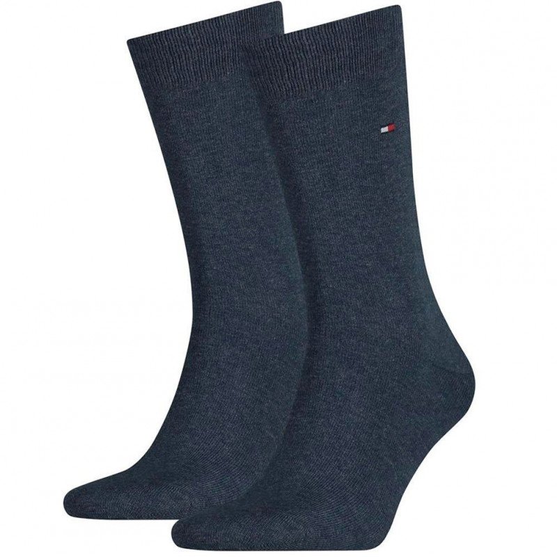 TOMMY HILFIGER Lot de 2 paires de Chaussettes Homme Coton CLASSIC Jeans