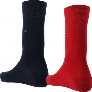 TOMMY HILFIGER 2 paires Chaussettes Homme Coton CLASSIC Original