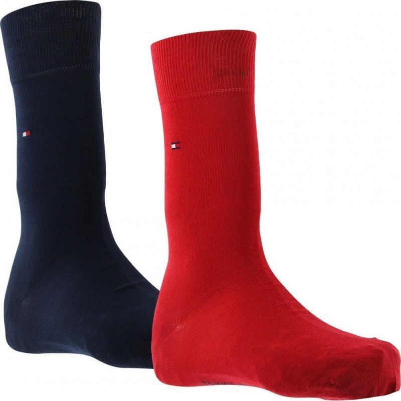 TOMMY HILFIGER Lot de 2 paires de Chaussettes Homme Coton CLASSIC Original