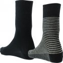 LEVI'S Lot de 2 paires de Chaussettes Homme Coton STRIPE Noir