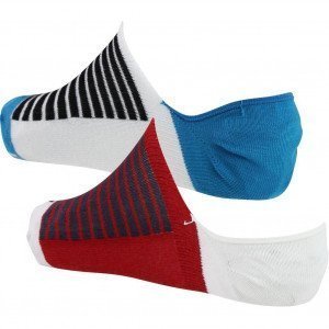 PULL IN 2 paires Socquettes Mixte Coton TOLARD Blanc Beu Rouge