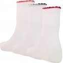 TWINDAY Lot de 3 paires de Chaussettes Fille Coton CAPETINE Rose pâle