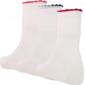 TWINDAY 3 paires de Chaussettes Fille Coton CAPETINE Rose pâle