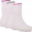 TWINDAY Lot de 3 paires de Chaussettes Fille Coton CAPETINE Rose pâle