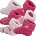 LOT DE 6 Chaussettes Chaussettes Fille LAPINBRODER Rose et Fuchsia