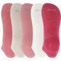 LOT DE 5 Socquettes Chaussettes Fille LESUNIES Rose et Blanc