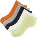 LOT DE 5 Socquettes Chaussettes Garçon LESUNIES Vert et Orange