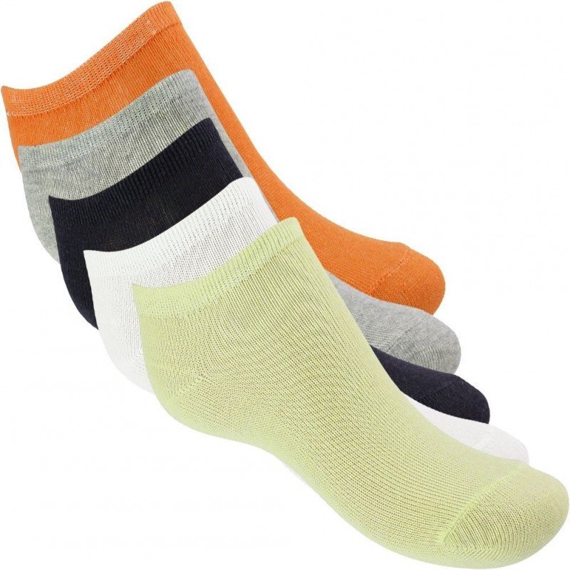 LOT DE 5 Socquettes Chaussettes Garçon LESUNIES Vert et Orange