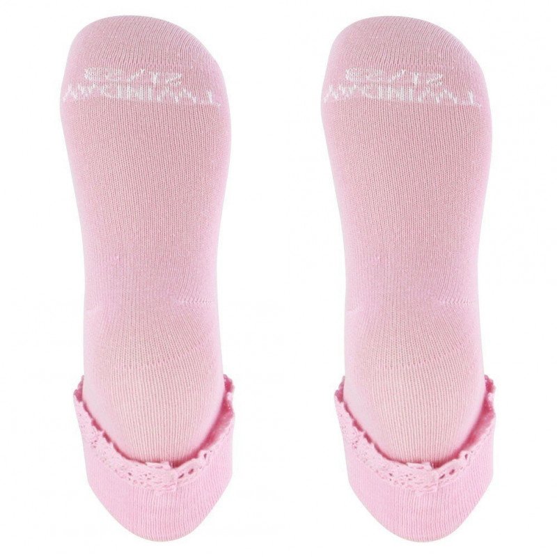 LOT DE 2 Socquettes Chaussettes Fille REVERSDENTELLE Rose et Chair