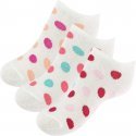 TWINDAY Lot de 3 paires de Socquettes Bébé Fille Coton RIENQUEDESPOIS Blanc Multicolore