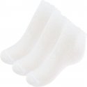 LOT DE 3 Socquettes Chaussettes Fille BORDCAPETINE Blanc et Uni