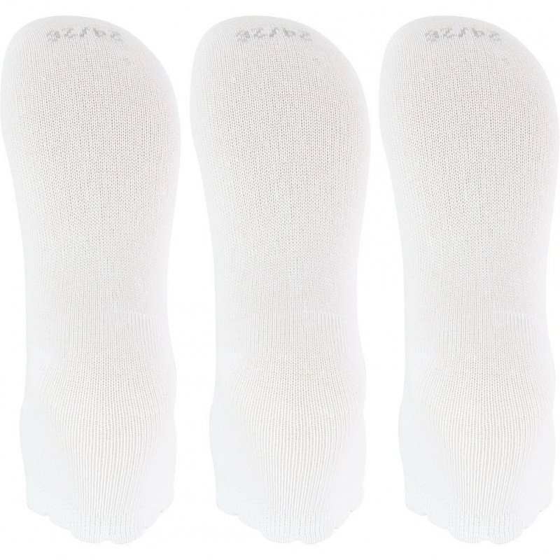 TWINDAY Lot de 3 paires de Socquettes Bébé Fille Coton BORDCAPETINE Blanc