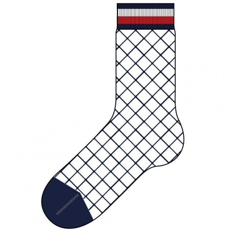 TOMMY HILFIGER Chaussettes Femme Résille FISHNET Midnight Blue