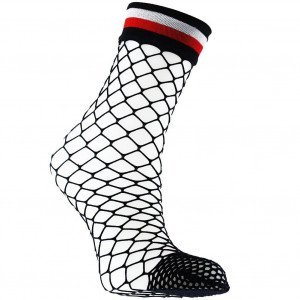 TOMMY HILFIGER Chaussettes Femme Résille FISHNET Midnight Blue