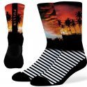 Chaussettes Hautes Mixte LONGKOKOMO Noir et Rouge