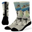 Chaussettes Hautes Mixte LONGHAWIIKIKI Noir et Gris