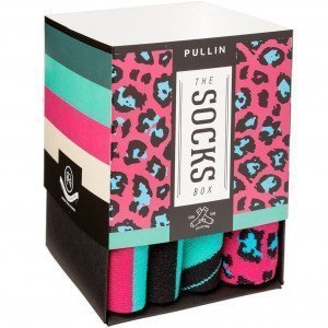 PULL IN 4 paires de Chaussettes Mixte Coton PACK27 Rose Vert