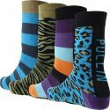 LOT DE 4 Chaussettes Chaussettes Mixte PACK26 Bleu et Kaki