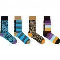 LOT DE 4 Chaussettes Chaussettes Mixte PACK26 Bleu et Kaki
