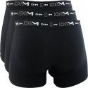 DIM Lot de 3 Boxers Homme Coton STRETCH Noir