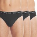 DIM Lot de 3 Slips Homme Coton STRETCH Noir