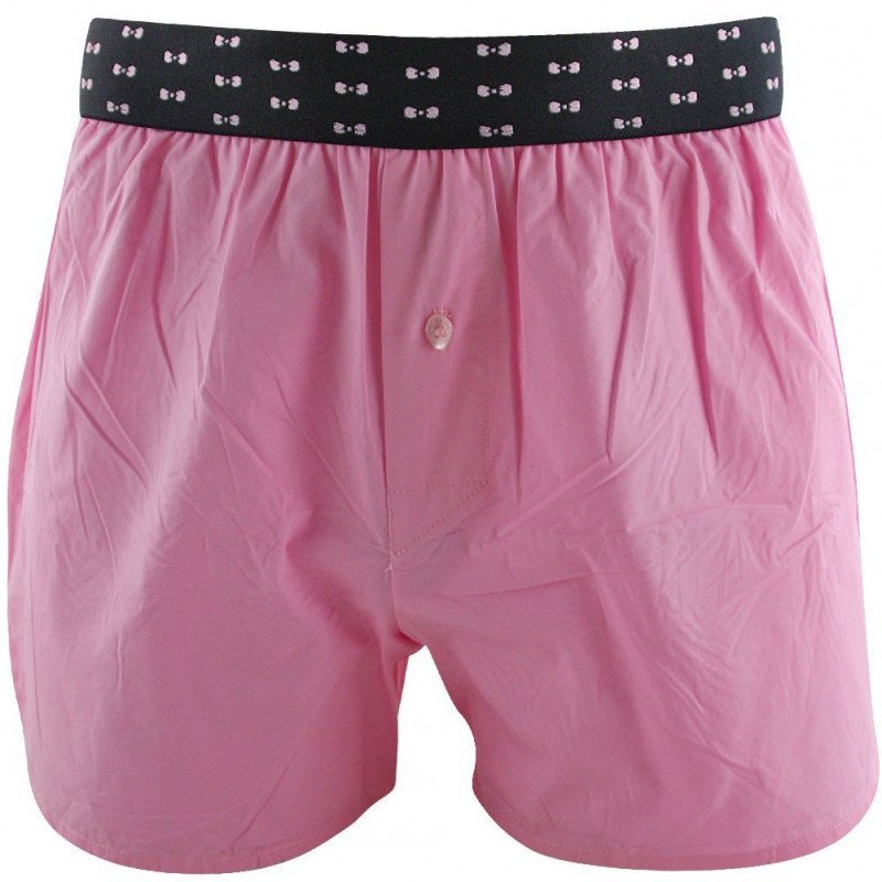 Caleçon Homme NOEUDSCEINT2 Rose et Bleu