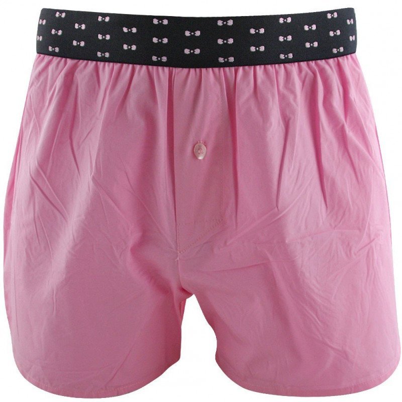 EDEN PARK Caleçon Homme Coton NOEUDSCEINT2 Rose