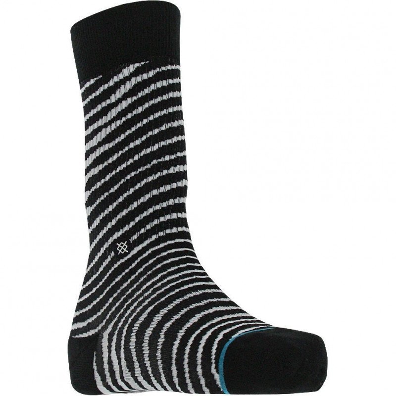 STANCE Chaussettes Mixte  Microcoton BLACKSTAR Noir Blanc BOWIE