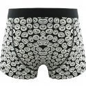 HAPPY SOCKS Boxer Homme Coton TWISTEDSMILE Noir Blanc