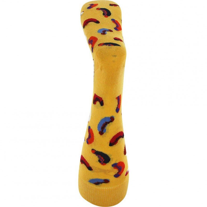 Chaussettes Mixte HOTDOGSOCK Jaune et Multicolore