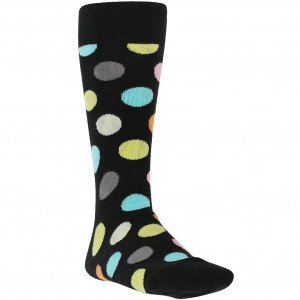 HAPPY SOCKS Chaussettes Mixte Coton BIGDOT Noir Multicolore