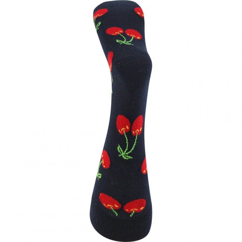 HAPPY SOCKS Chaussettes Mixte Coton CHERRY Marine Rouge