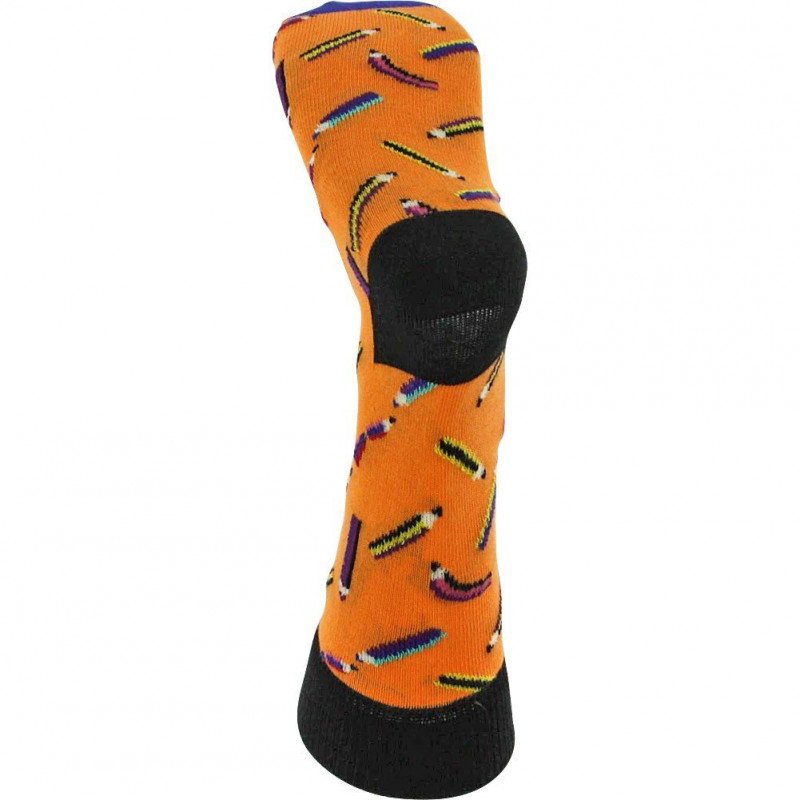 HAPPY SOCKS Chaussettes Enfant Coton PENSOCK Orange Multicolore