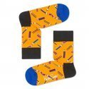 HAPPY SOCKS Chaussettes Enfant Coton PENSOCK Orange Multicolore