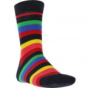 HAPPY SOCKS Chaussettes Enfant Coton KIDSTRIPESOCK Multicolore Noir