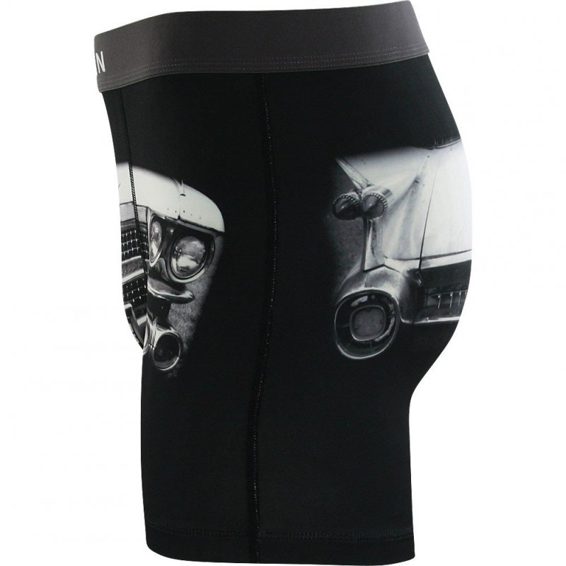 PULL IN Boxer Long Homme Microfibre CADILLAC Noir