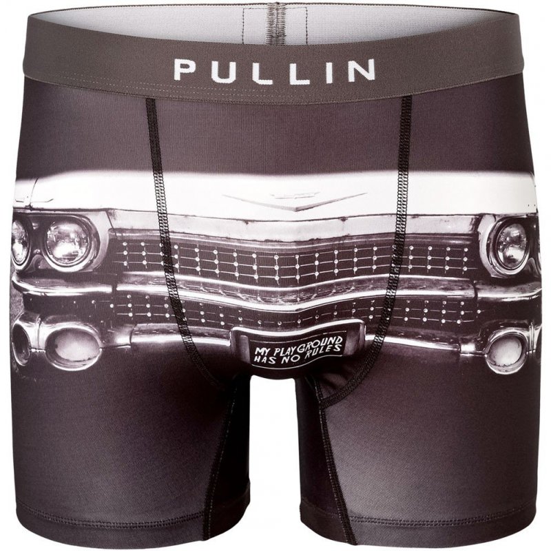 PULL IN Boxer Long Homme Microfibre CADILLAC Noir