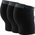 PUMA Lot de 3 Boxers Homme Coton SUEDED Noir