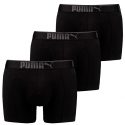 PUMA Lot de 3 Boxers Homme Coton SUEDED Noir