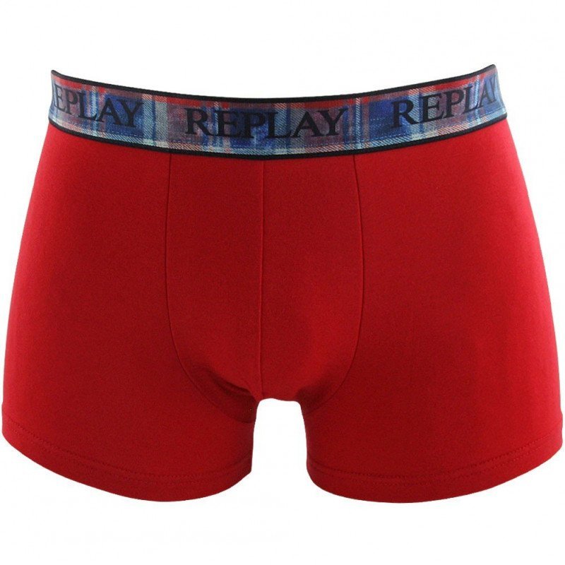 REPLAY Boxer Homme Coton CARELA Rouge