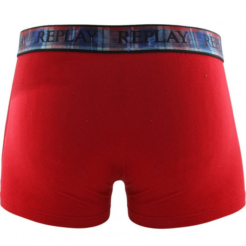 REPLAY Boxer Homme Coton CARELA Rouge
