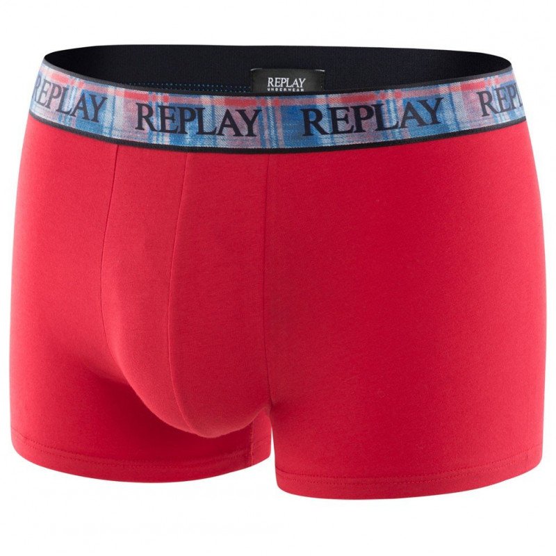 REPLAY Boxer Homme Coton CARELA Rouge